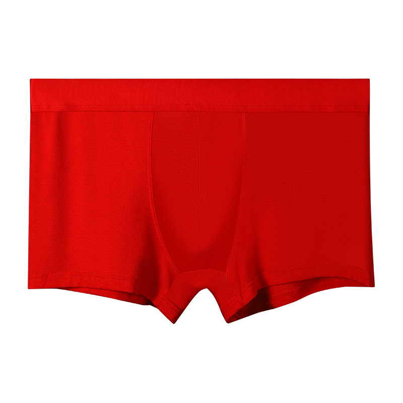 Boxer Brief Pack Cotton - Men's 100% Cotton Red Boxer Briefs,