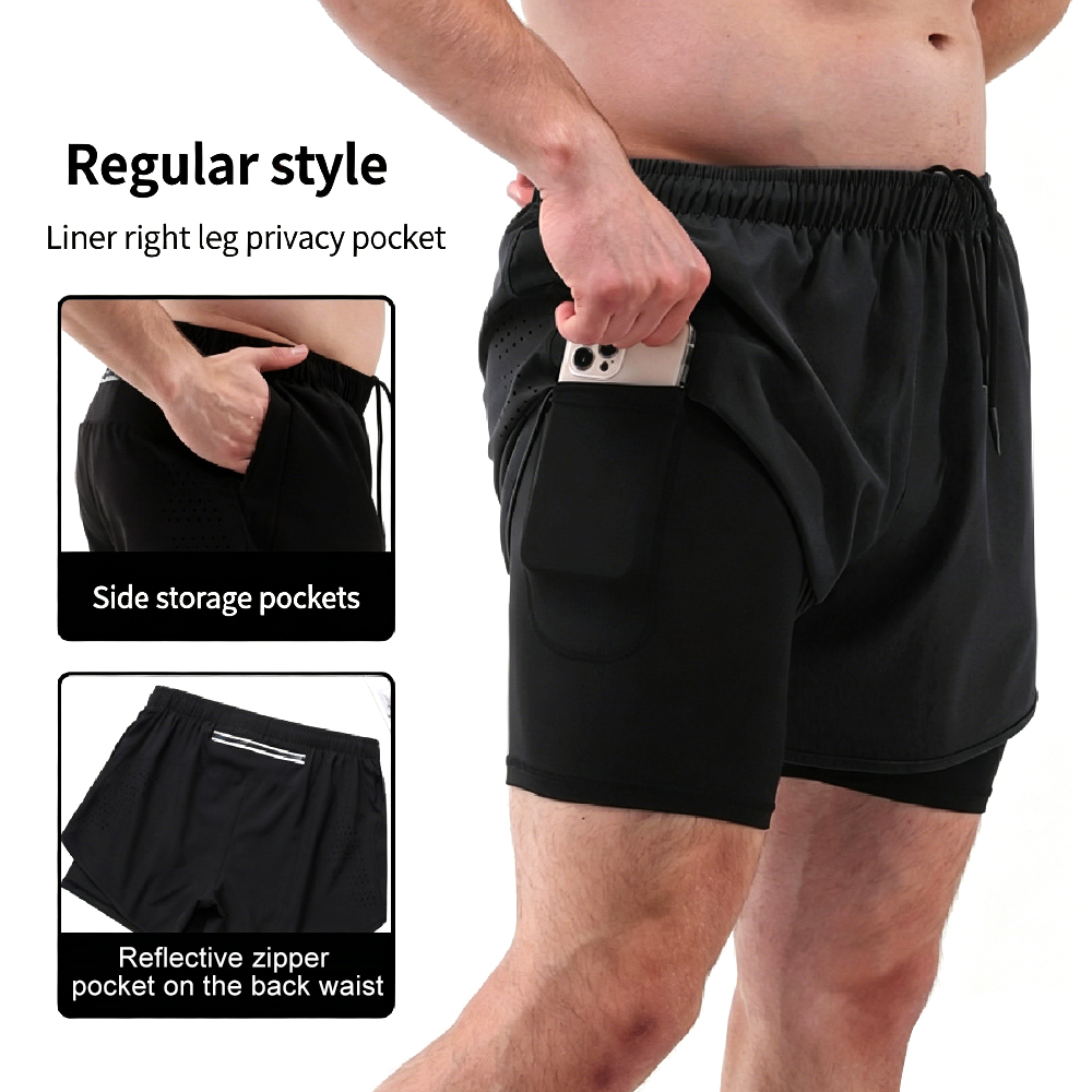 High-Waist 2-in-1 Running Shor - đánh giá và giá Compression Shorts Athletes